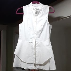 Womens button down tank blouse